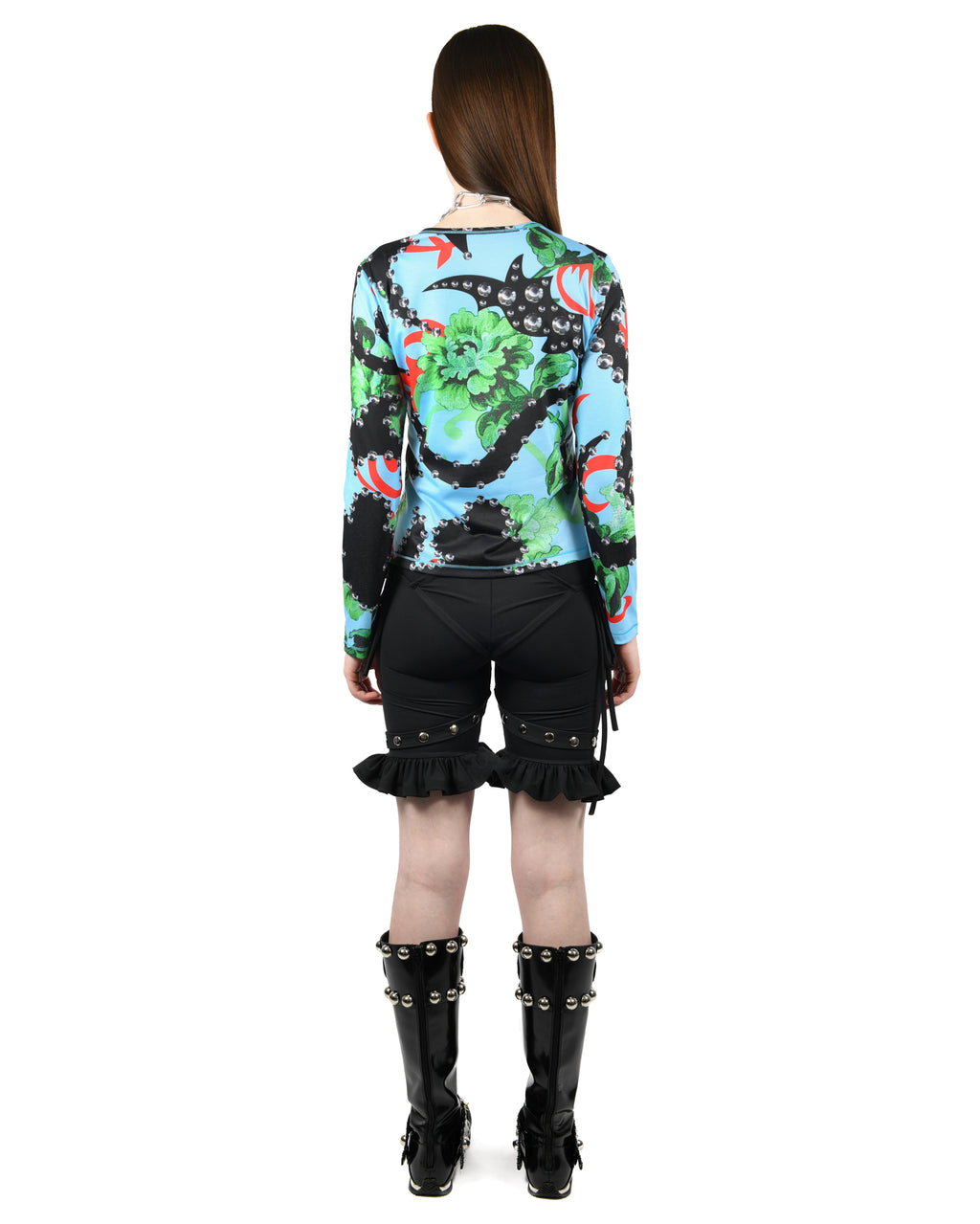 Spangle Tangle Fitted Jersey Top