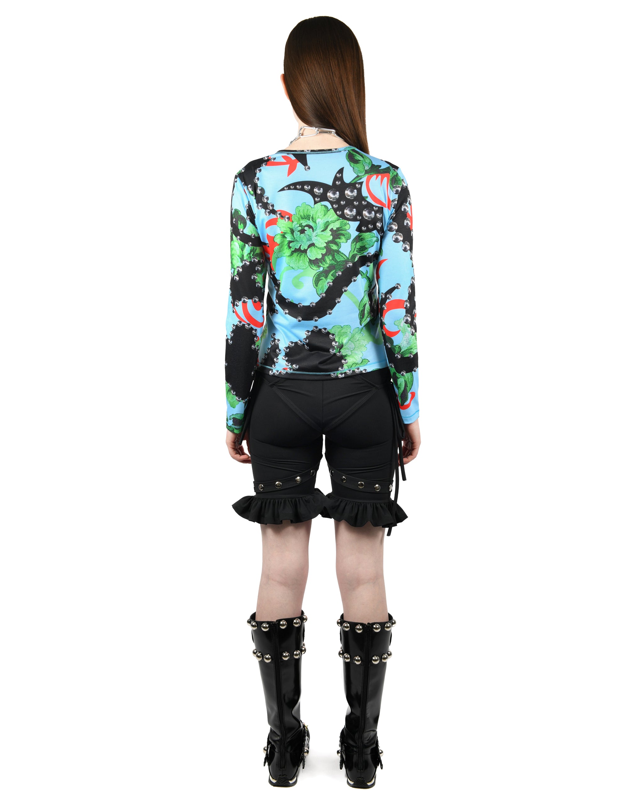 Spangle Tangle Fitted Jersey Top