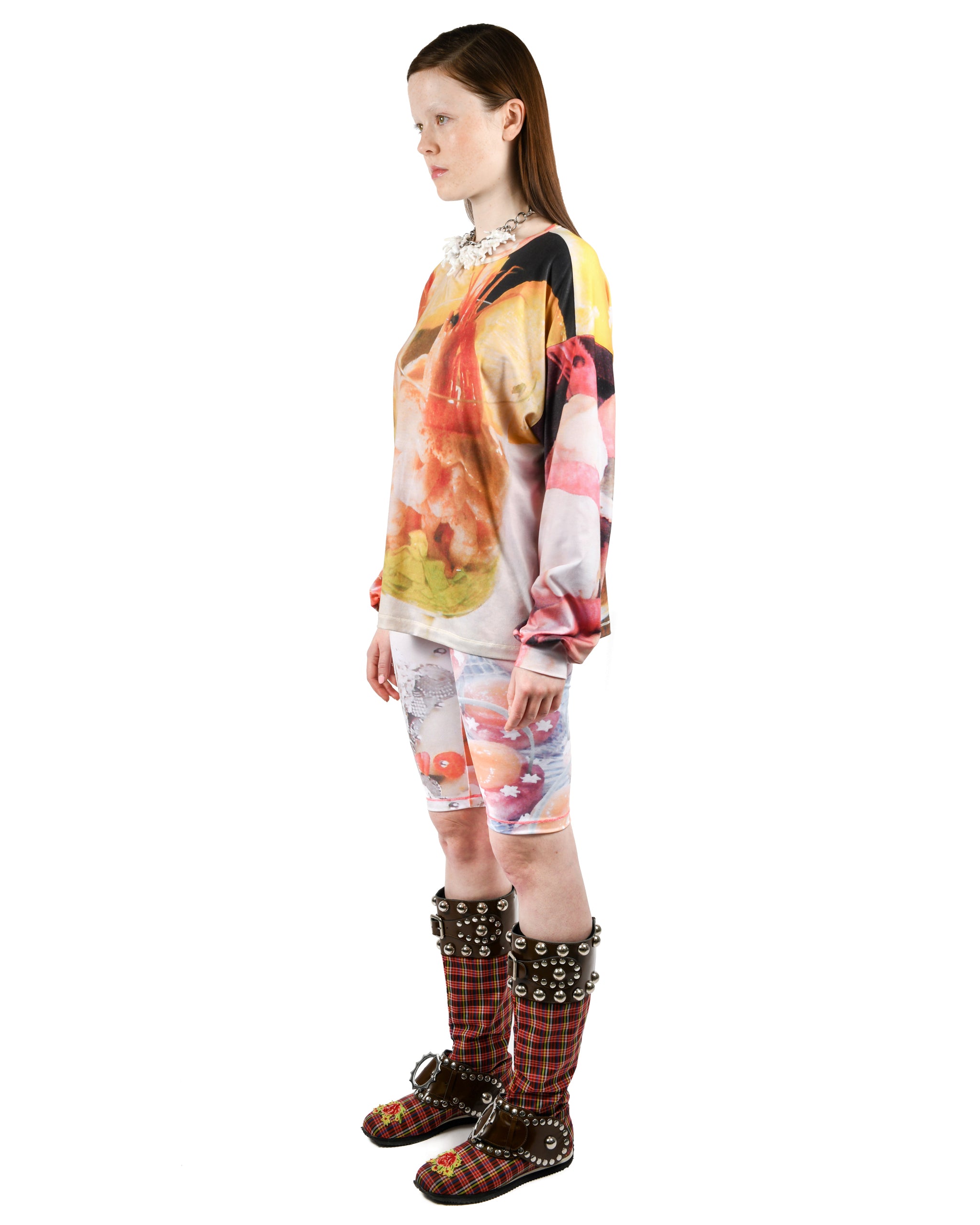 Shrimp Cocktail Oversized Jersey Top