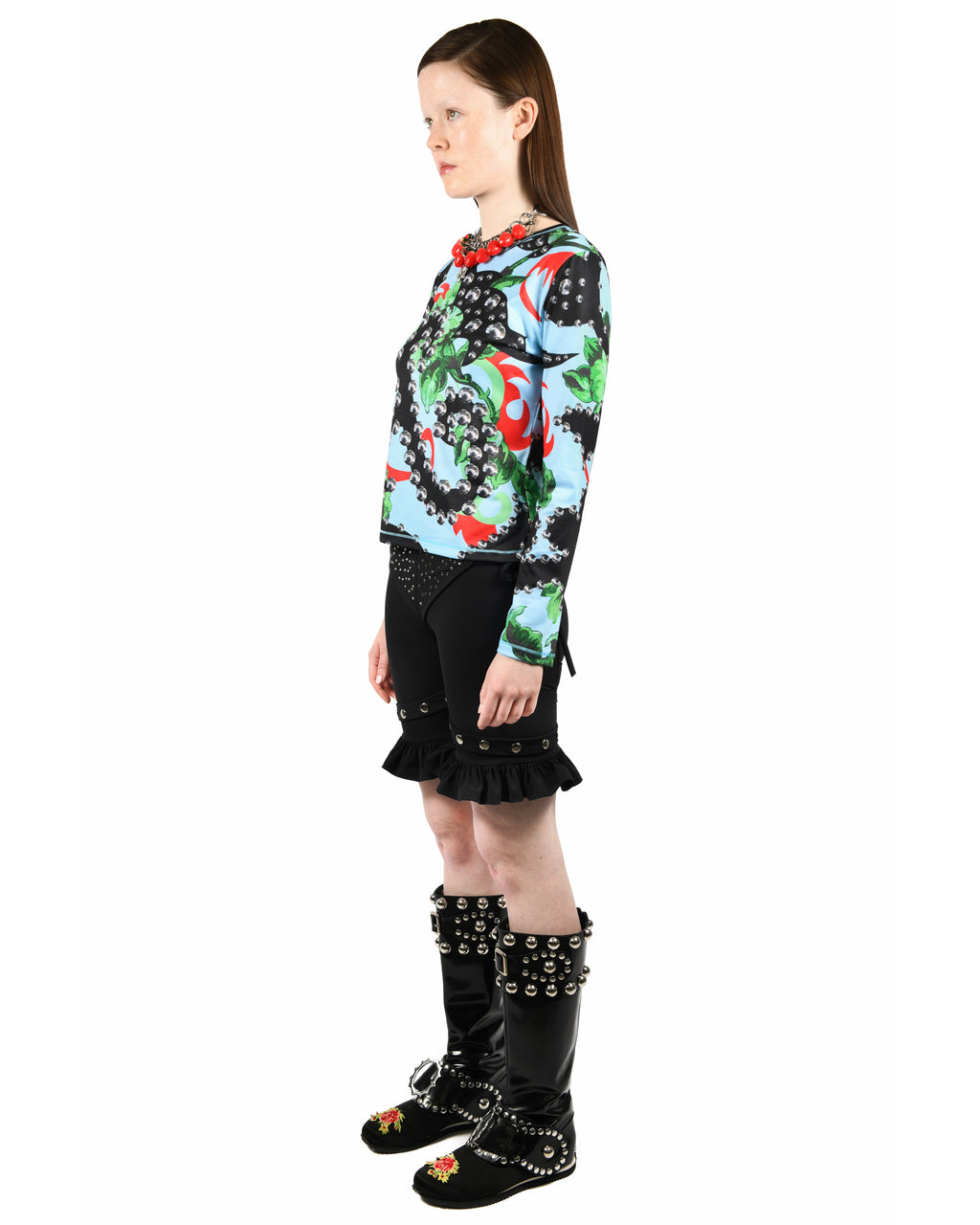 Spangle Tangle Fitted Jersey Top