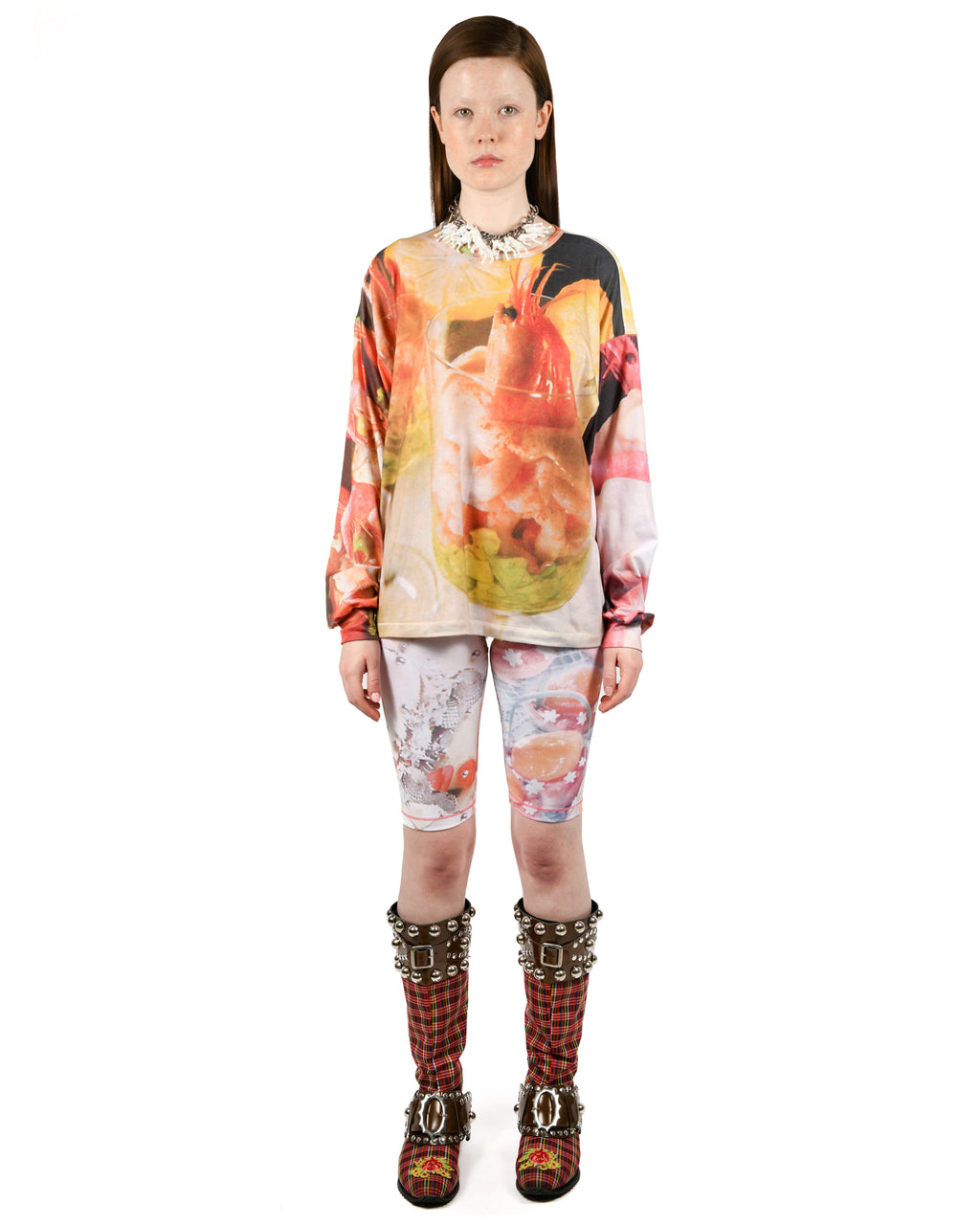 Shrimp Cocktail Oversized Jersey Top