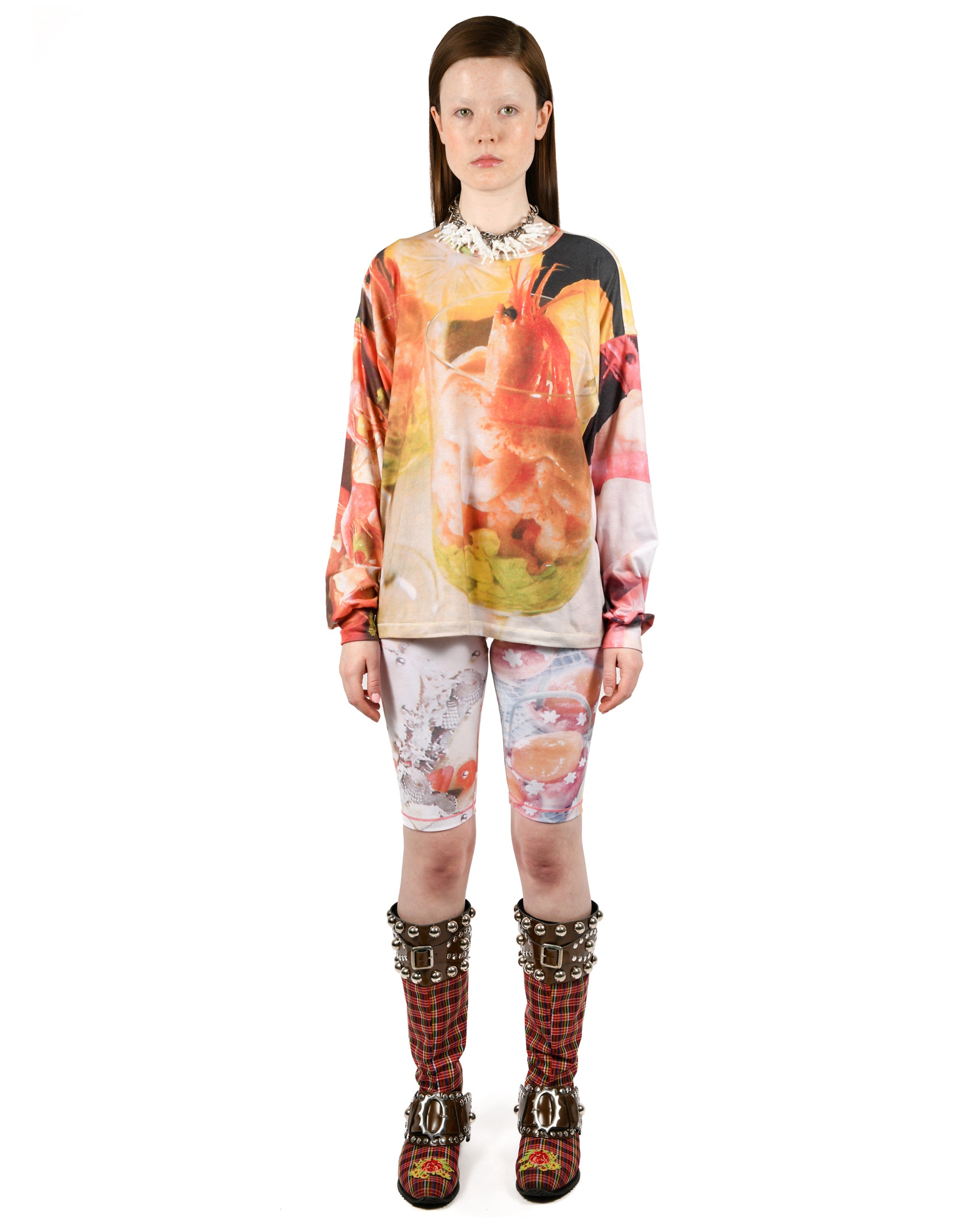 Shrimp Cocktail Oversized Jersey Top