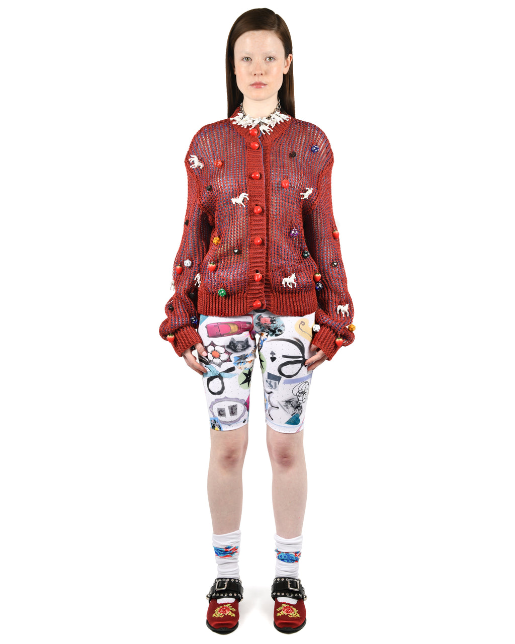 Red Trip Trip Cardigan