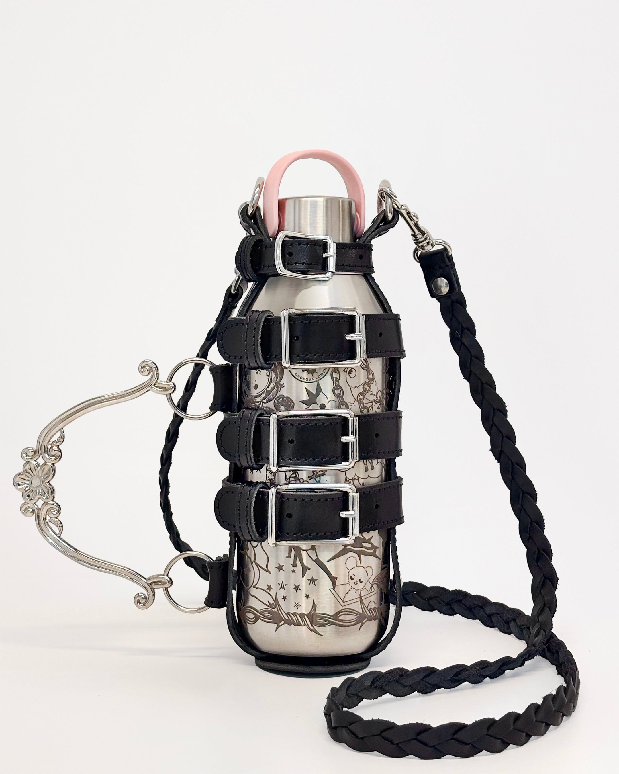 Chilly's x Chopova Lowena Water Bottle with Leather Holder