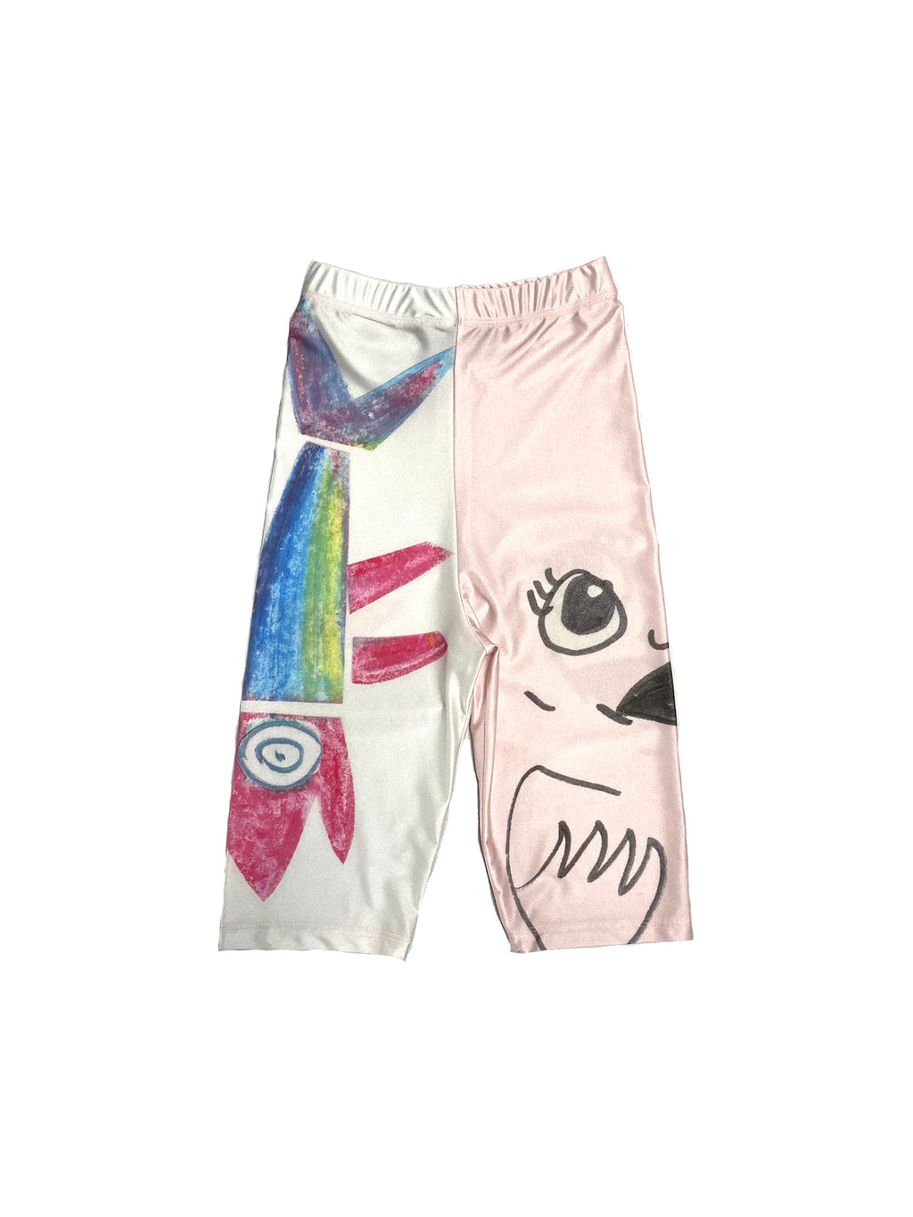 Face + Fish Bike Shorts