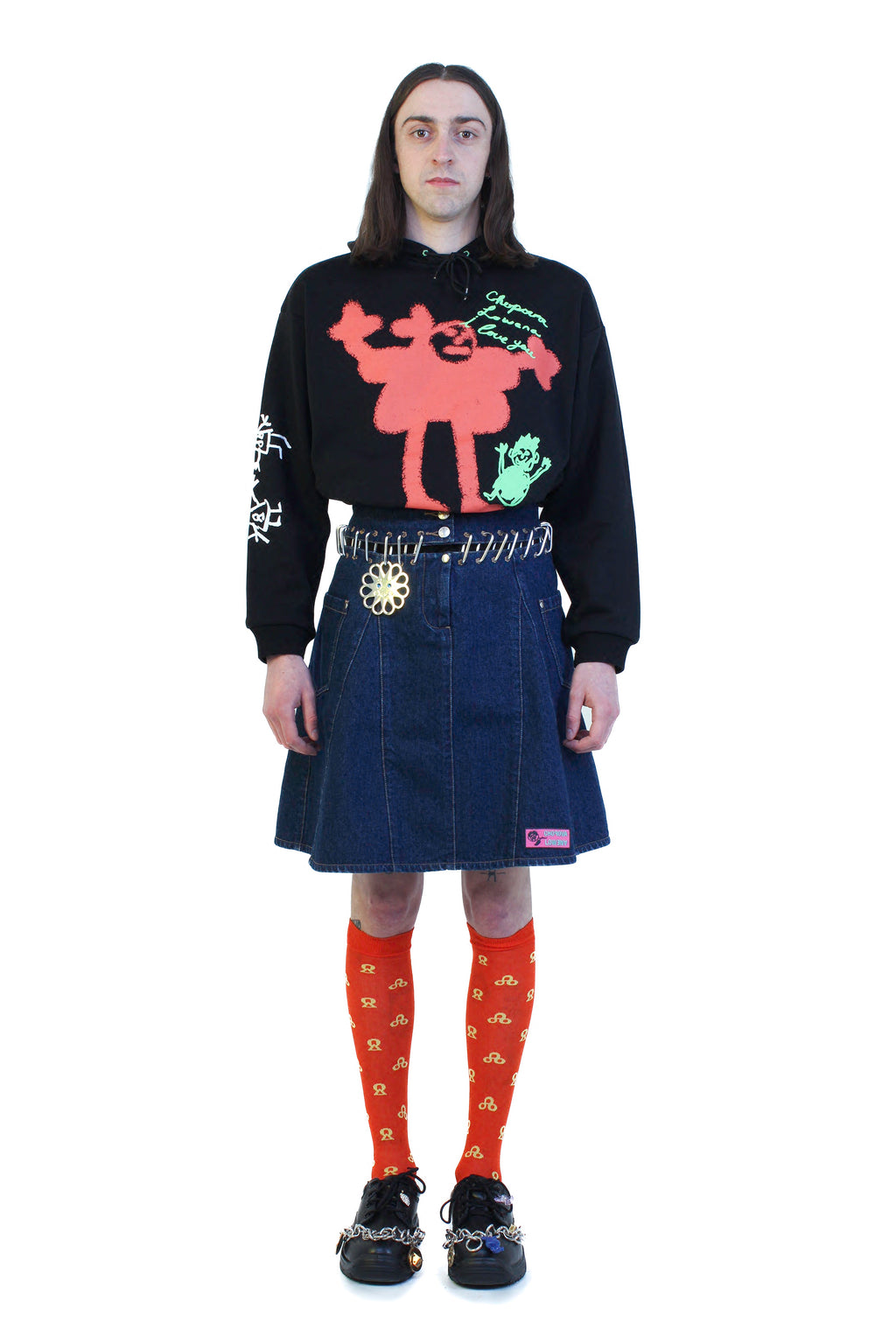 Otto Denim Carabiner Skirt