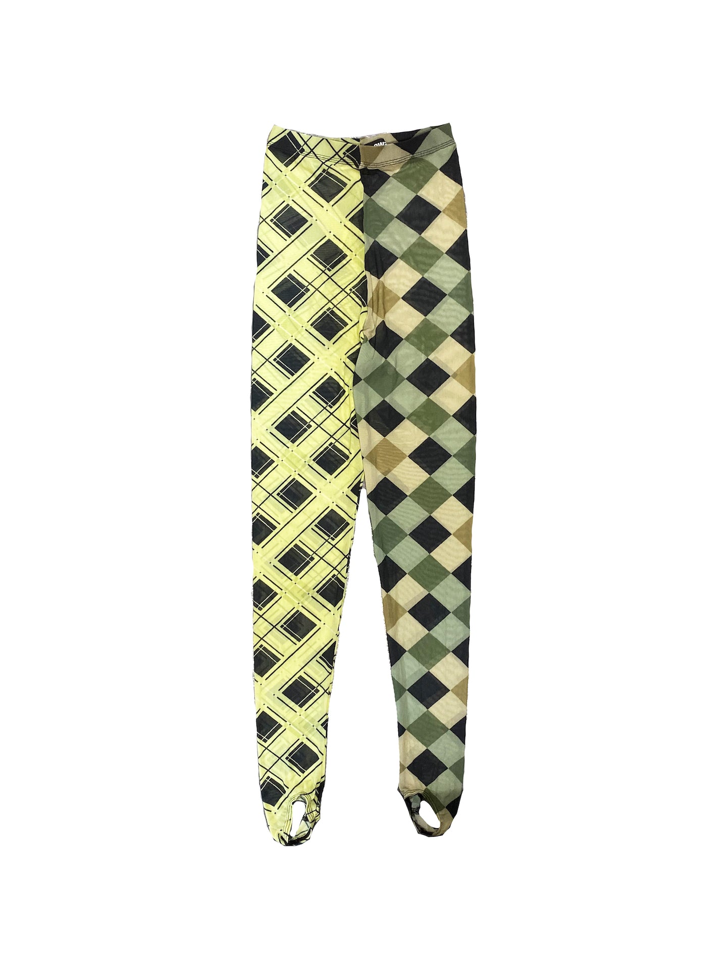 Argyle Mix Mesh Leggings