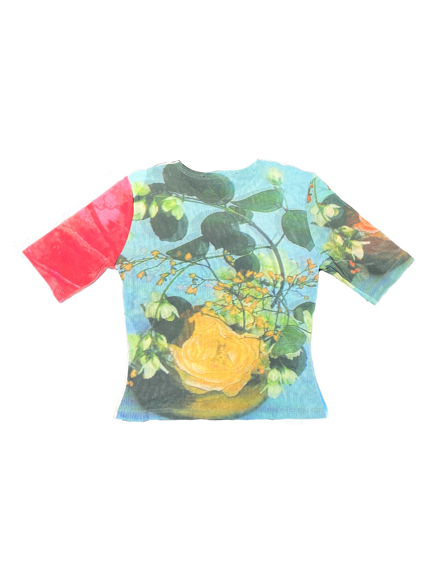 Floral Mix Mesh Top