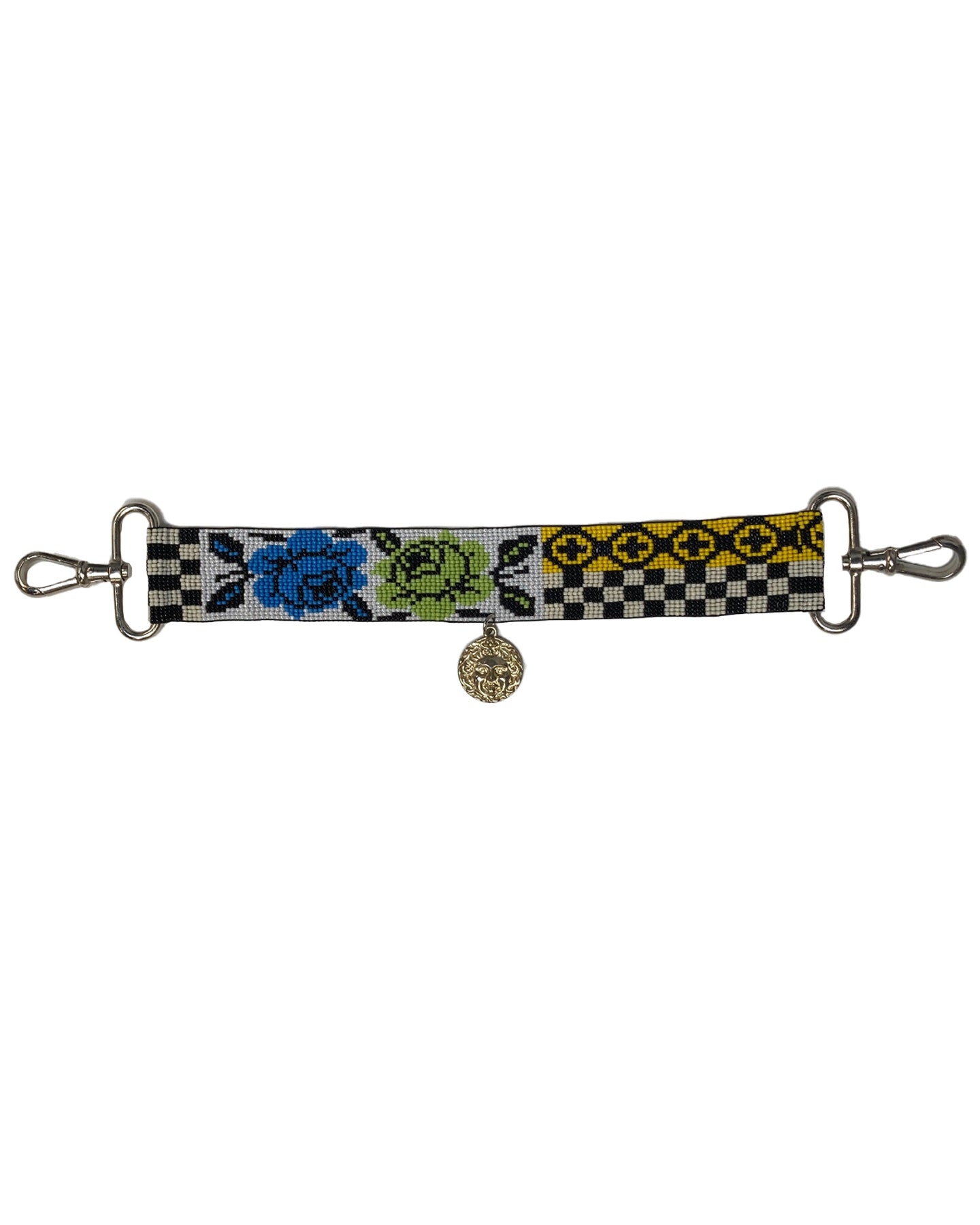 Roses and Symbols Beaded Choker