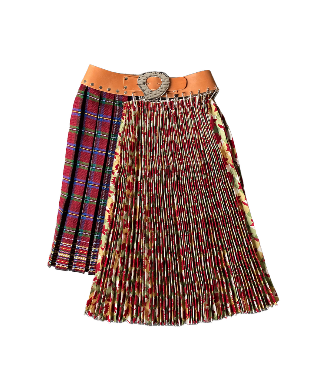 Hammered Heart Half and Half Skirt
