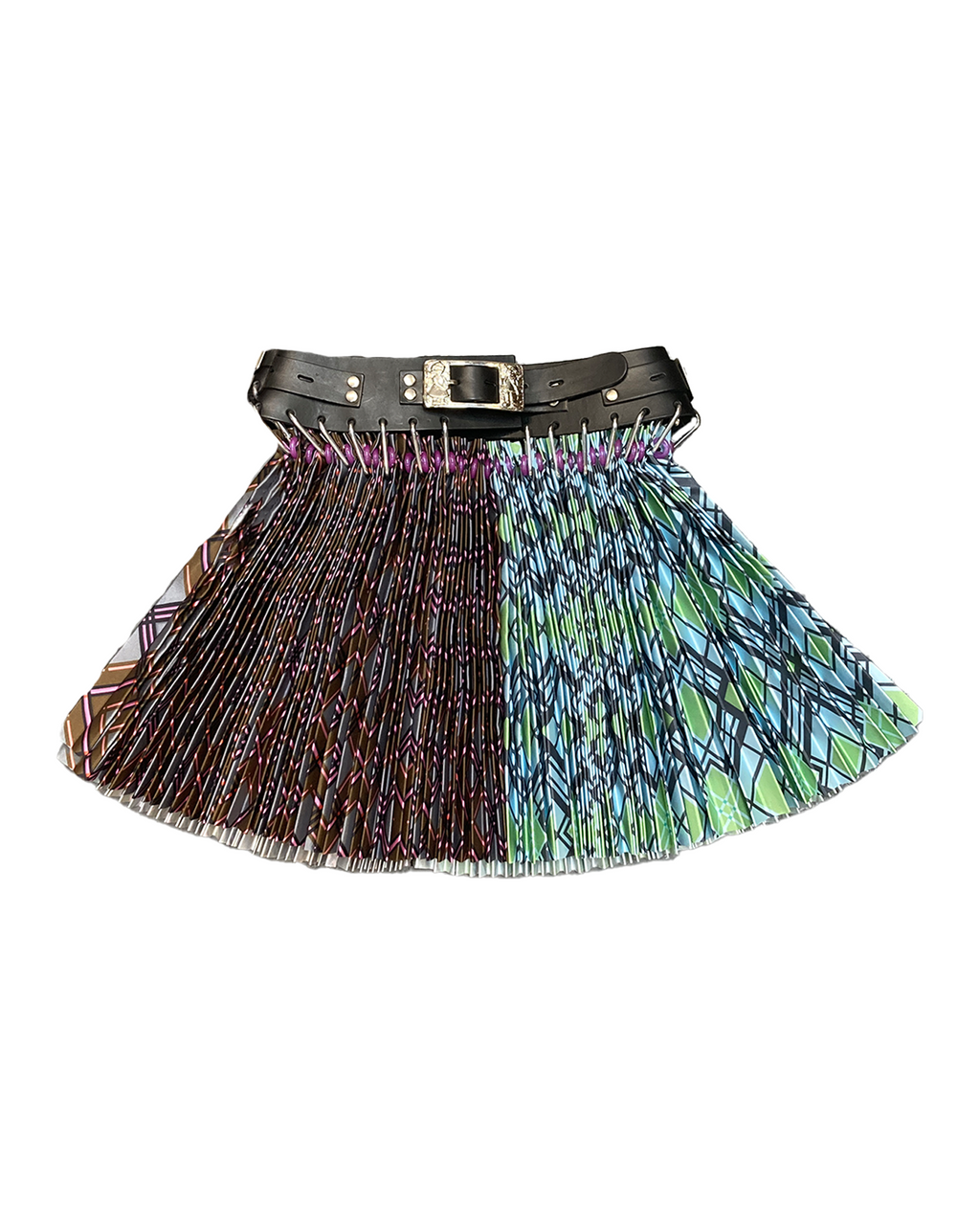 Split Plaid Argyle Exclusive Mini Skirt