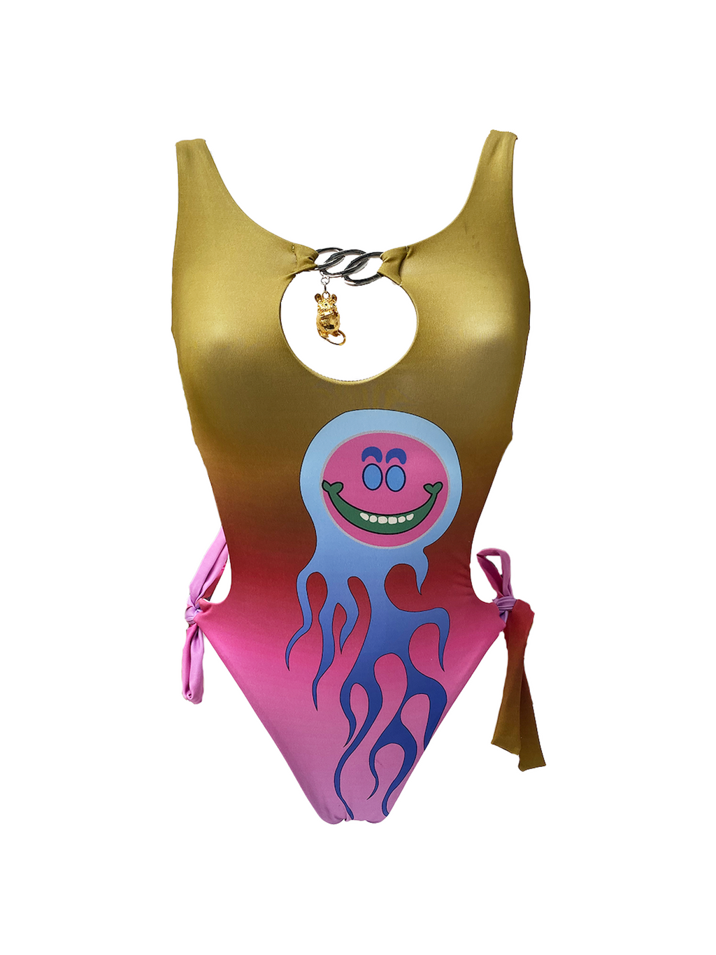 Flame Smiley Swimsuit